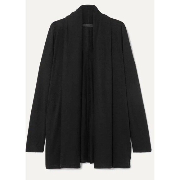 THE ROW Knightsbridge Open Front Light weight Cardigan Black - Small ($450) - Picture 11 of 12